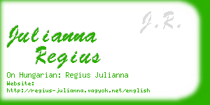 julianna regius business card